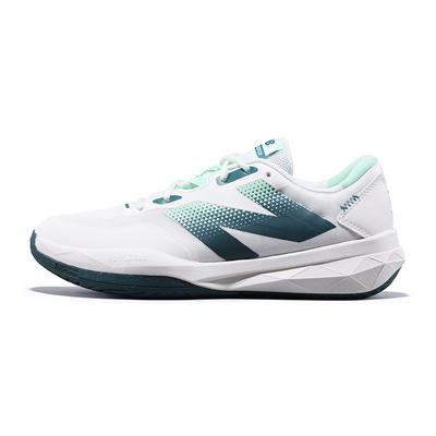 NB 796 Bequem Mode Rutschfest Verschleißfest Atmungsaktiv Niedrig geschnitten Tennisschuhe Damen Sneaker Weiß Grün WCH796N4