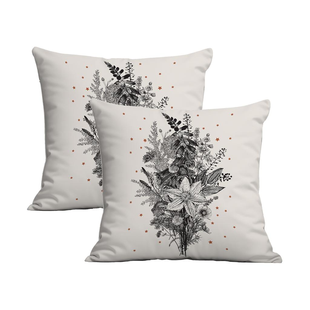 New Creative European Retro Floral Pillowcase Double-sided Printed Home Cushion Pillowcase Multiple Styles Available