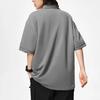 Li Ning CF Polo Shirts Unisex Lead Gray Polo Collar Moderate Straight Fit APLT241-3