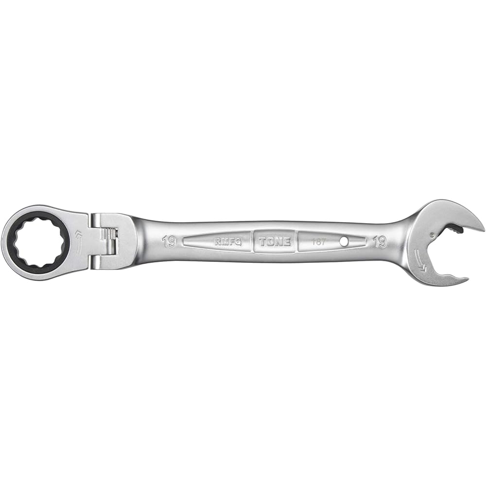 Tone Quick Ratchet Wrench RMFQ-19 19mm Dual-Sided Head Tool