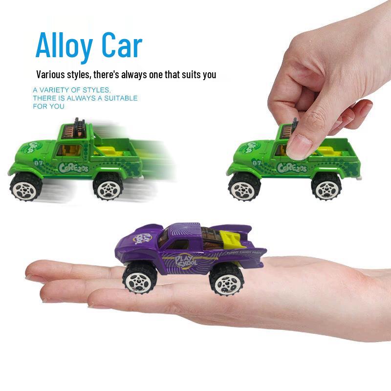 Off-road 1:64 Alloy Car Model - Eight Colors, Slide Toy for Boys, Simulated Metal Vehicle.