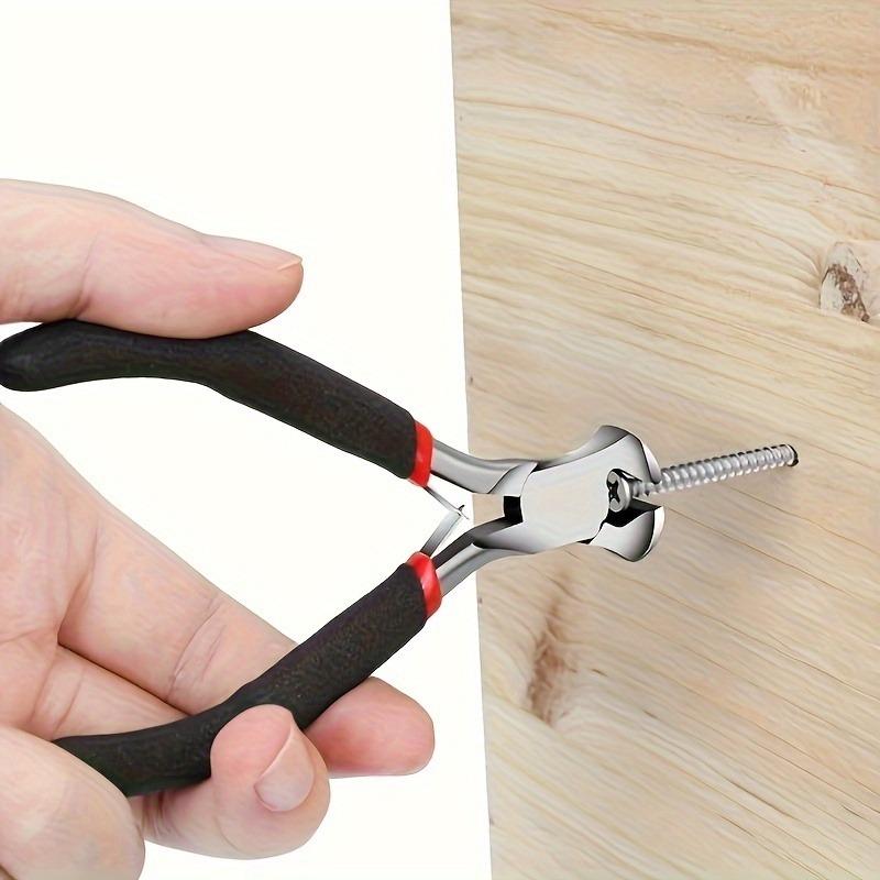 1pc End Cutting Pliers for Jewelry Making, Nail Puller Tool for Carpenter, End Nippers for Zipper Install Stops, Wire Cutting