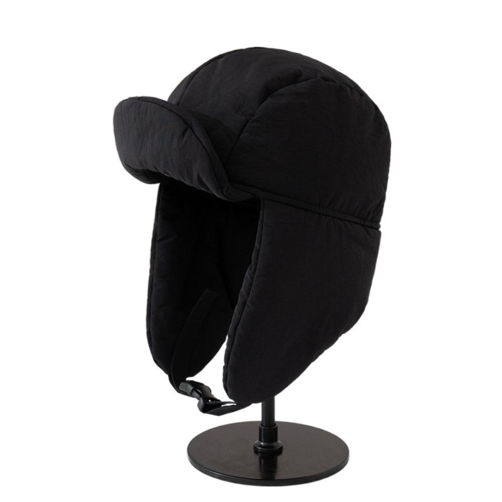 Eiderdown Bomber Hat Thick Ushanka Fur Hat Outdoors Winter Cap  for Men Women