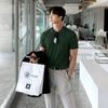 Men's Retro Loose-Fit Ice Silk Knit T-shirt - Short-Sleeve, Round Neck, Korean Style