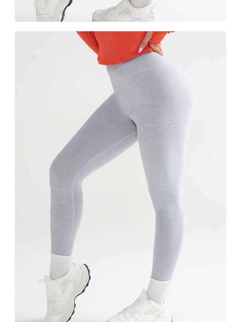 Women's High-Waist German Velvet Fleece-Lined Yoga Leggings – Warm, Elastic, and Hip-Lifting for Autumn/Winter