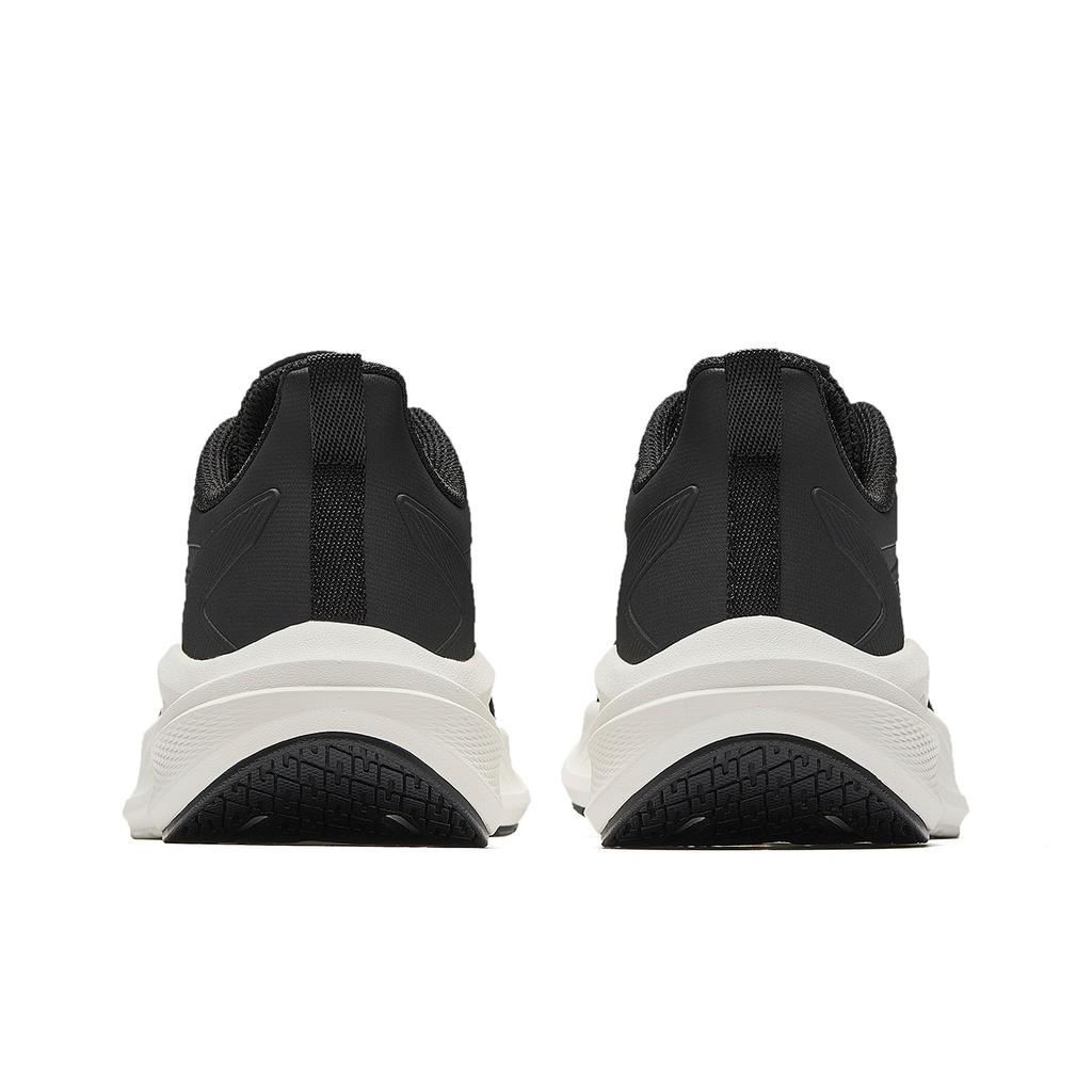 Anta Lingfeng Leather Water-Resistant Lightweight Shock-Absorbing Running Shoes Women sneaker Black Ivory-White 922545501-4