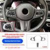 ABS Carbon Fiber Car Steering Wheel Button Cover Trim Stickers For BMW 3 5 Series G20 G30 X3 X4 G01 G02 2018-2020Car Accessories
