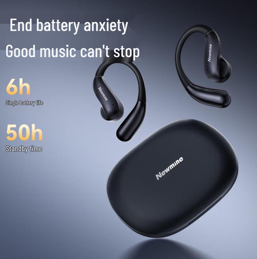 Newman OWS-21 Ear-hanging Bluetooth Earphones: Lightweight Design, Bluetooth 6.0, Ultra-long Standby.