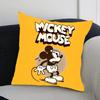 Cute M-Mickey Mouse Pillow Case Cushion Cover Soft Cute Throw Pillow Case For Car Sofa Pillowcase Polyester With Zipper