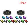 10-1PCS Motorcycle LED Anti Collision Warning Light Bike Aircraft Night Turn Signal Light 7 Color Drone Car Strobe Light Indicat
