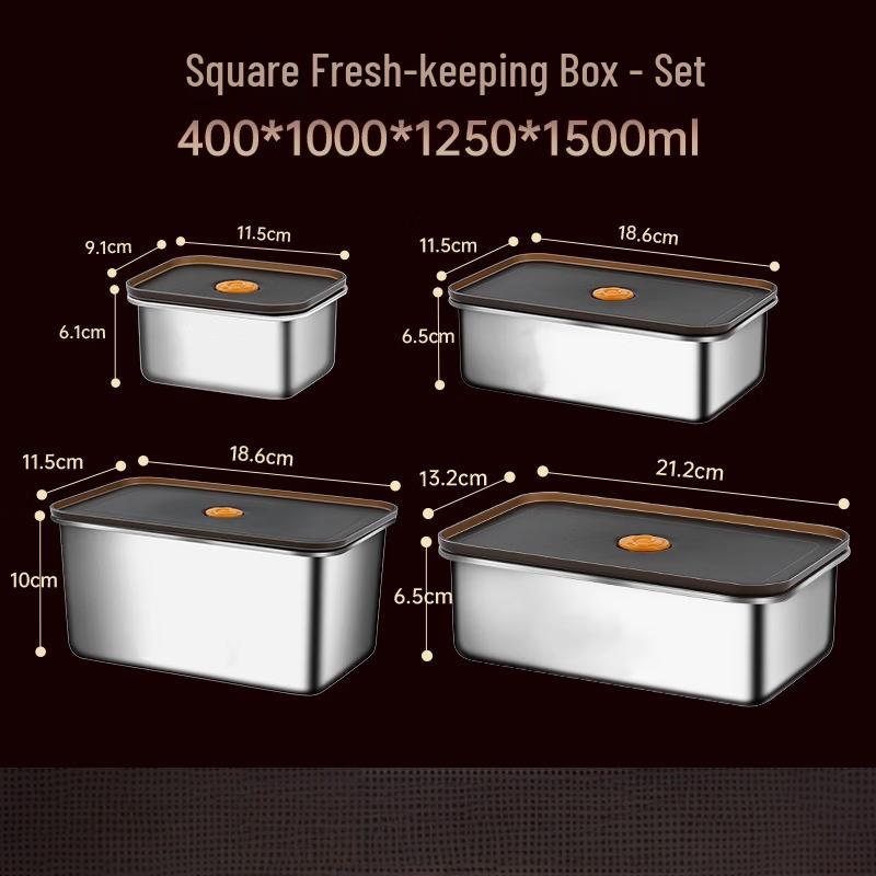 

304 Stainless Steel Food Storage Container Set