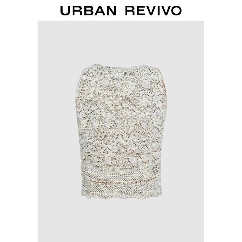 UR2026 Women s Crochet Knit Sleeveless Top XL