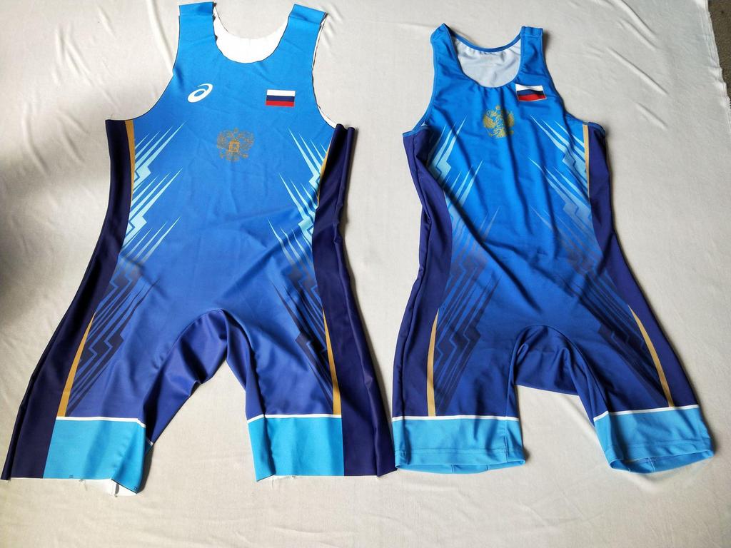 Men's & Children's Heat Transfer Wrestling Bodysuit: Printed Fitness & Competition Weightlifting Uniform