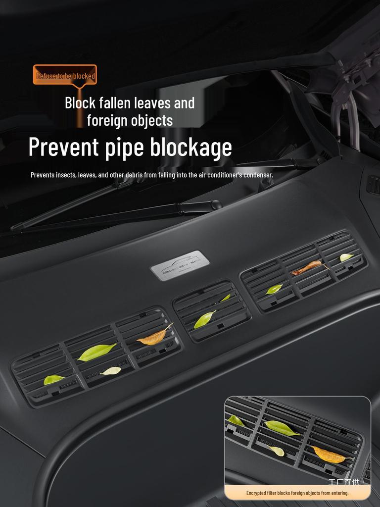Xiaomi YU7 Front Hood Air Intake Anti-Clogging Cover and Insect Net for Engine Compartment & AC Protection