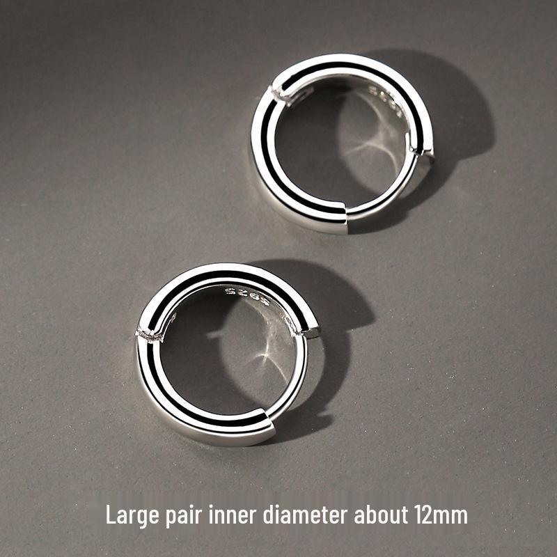 Trendy Men's Stud and Hoop Earrings - Simple, Stylish Ear Jewelry for a Hip Hop European and American Look.