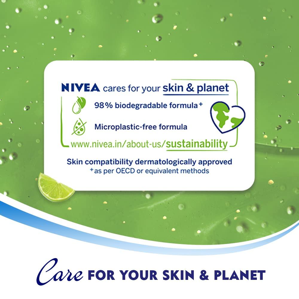 Nivea Cytryna i Olejek Żel do Mycia Ciała 500ml Opakowanie 1 szt. | Odświeżający Żel pod Prysznic z Gliceryną dla Gładkiej Skóry i Długotrwałej Cytrynowej Świeżości