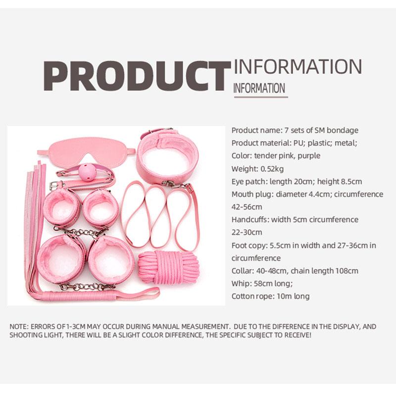 BDSM Kits Adults Sex Toys for Couples Handcuffs Nipple Clamps Spanking Paddle Sex Metal Anal Plug Vibrator Slave Bondage