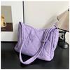 Autumn and Winter New Cotton Clothes Bag, Tote Bag, High-end Sense, Large-capacity Messenger Bag, Diamond Niche Versatile Handbag