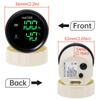 Digitales 2-in-1 Doppel-52mm Messgerät mit Alarm 0-190 OHM Wasserstandssensor für Wasserstandsanzeige + Wassertemperaturanzeige Auto Auto 12V24V benutzerdefiniert