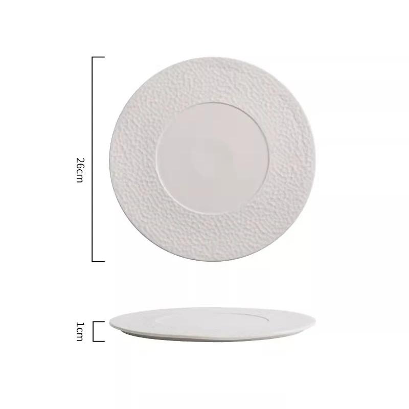 Matte Ceramic Flat Plate Serving Plate Steak Plate Pasta Dish Dessert Dish Sushi Dish Molecular Cuisine Restaurant Tableware