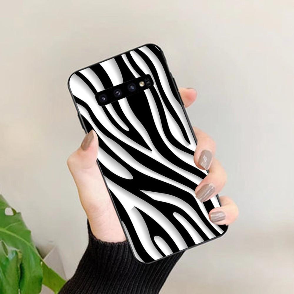 Fashion Zebra Print Phone Case For Samsung S 9 10 20 21 22 23 30 23plus Lite Ultra FE S10lite Fundas