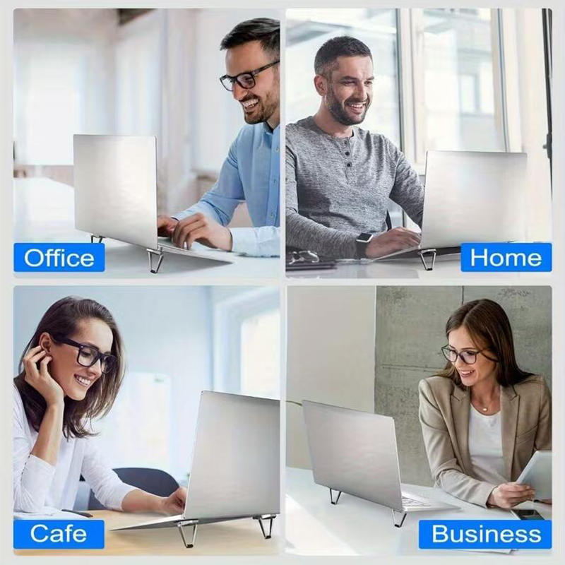 Foldable Laptop Stand Mini Invisible Computer Keyboard Holder Portable Anti-Slip Cooling Folding Stand