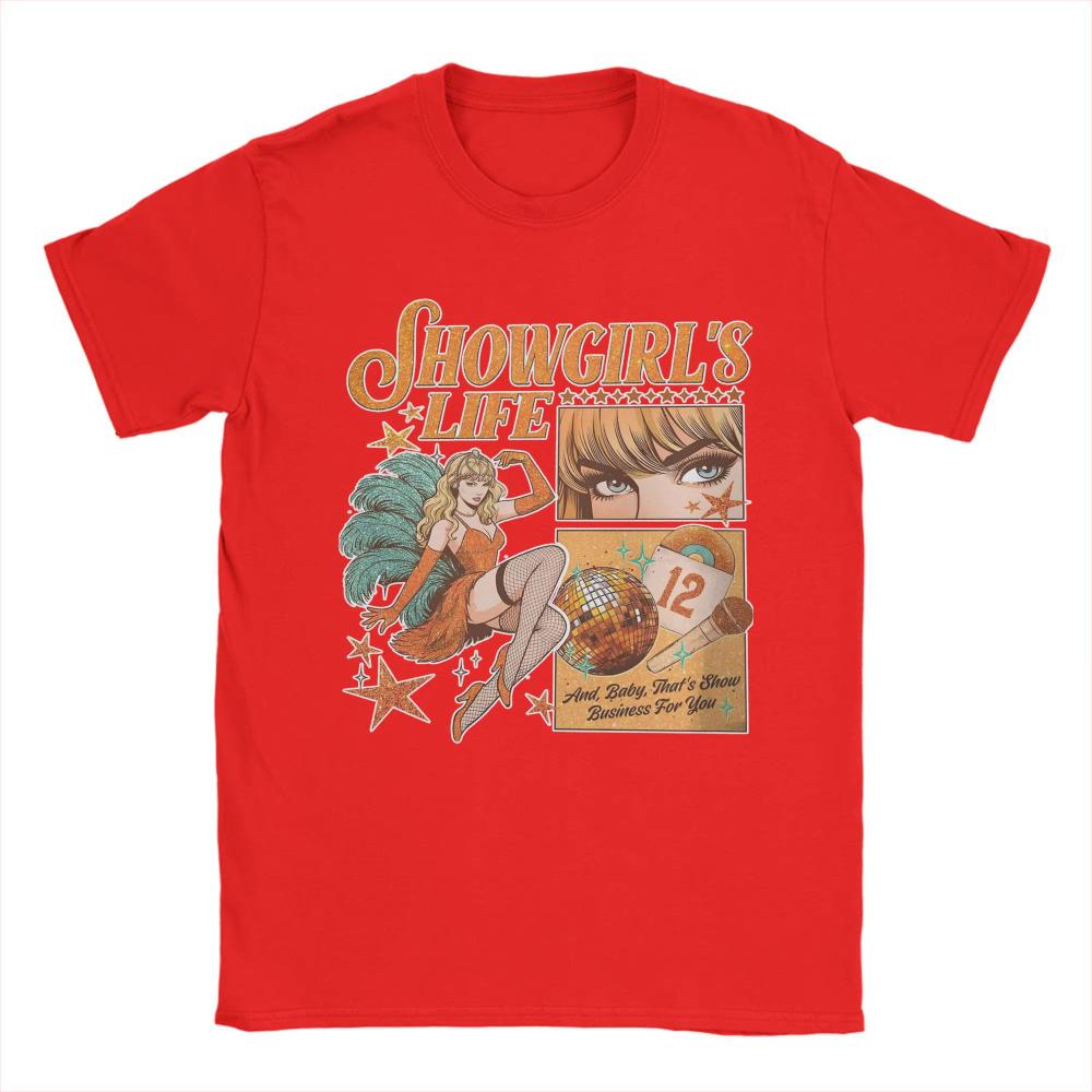 

Vintage The Life of A Showgirl Album T-Shirts for Men Women Round Neck Cotton T Shirts Tee Shirt Printing Clothing 3XL