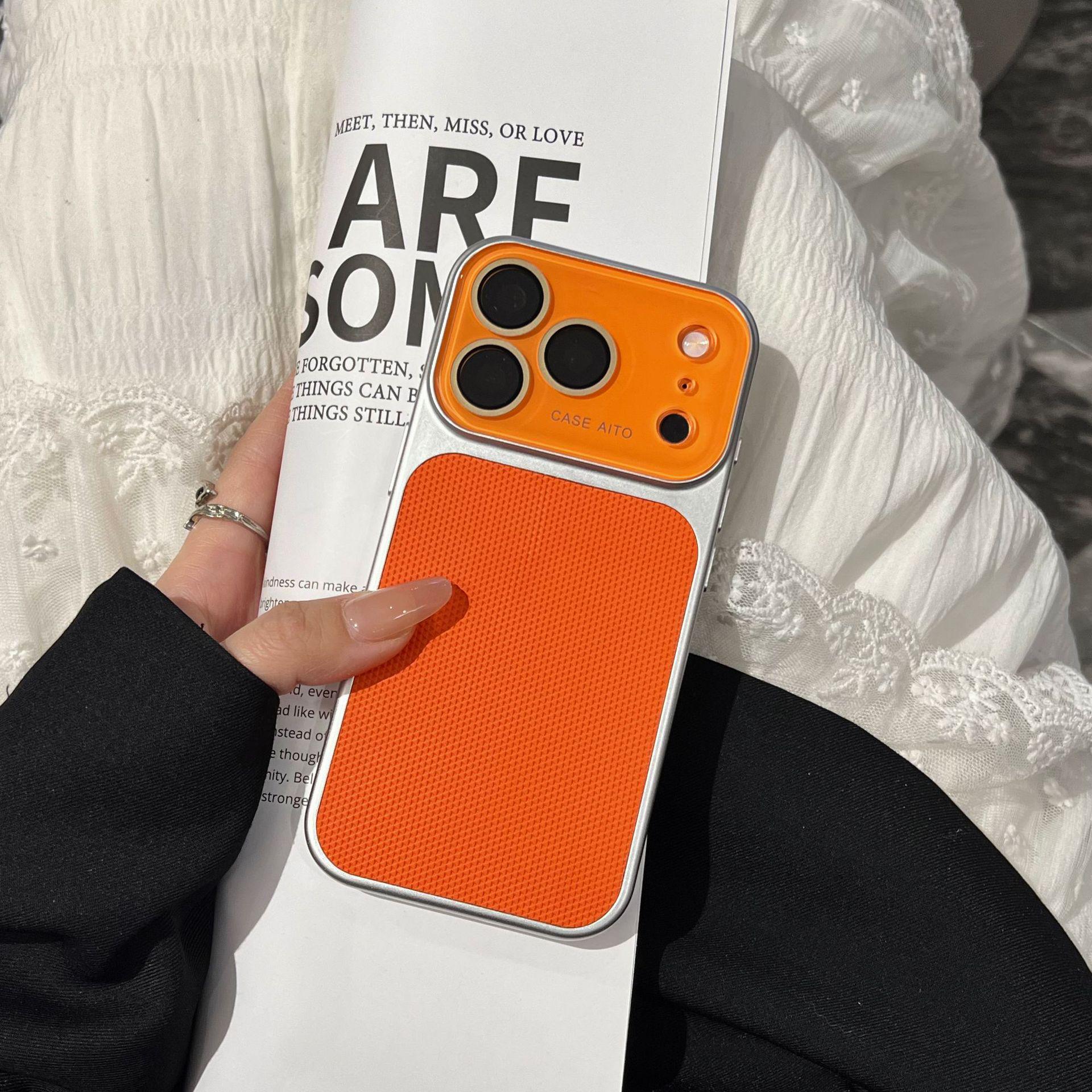 Apple iPhone 16 Pro Max Waffle Pattern Case with Lens Coverage iPhone 14