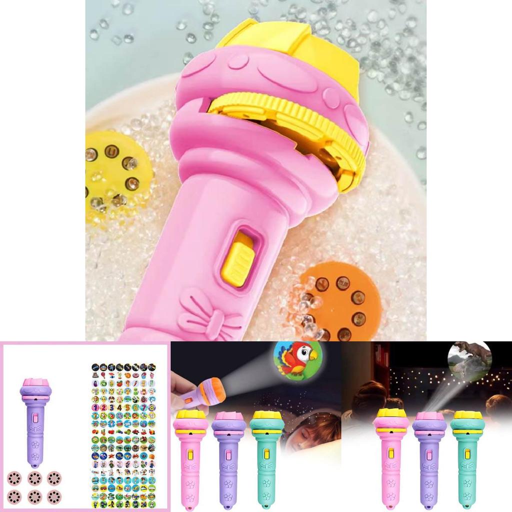 Childrens Cartoon Projector Flashlight With Light Up And Educational Features For Baby Learning And Play