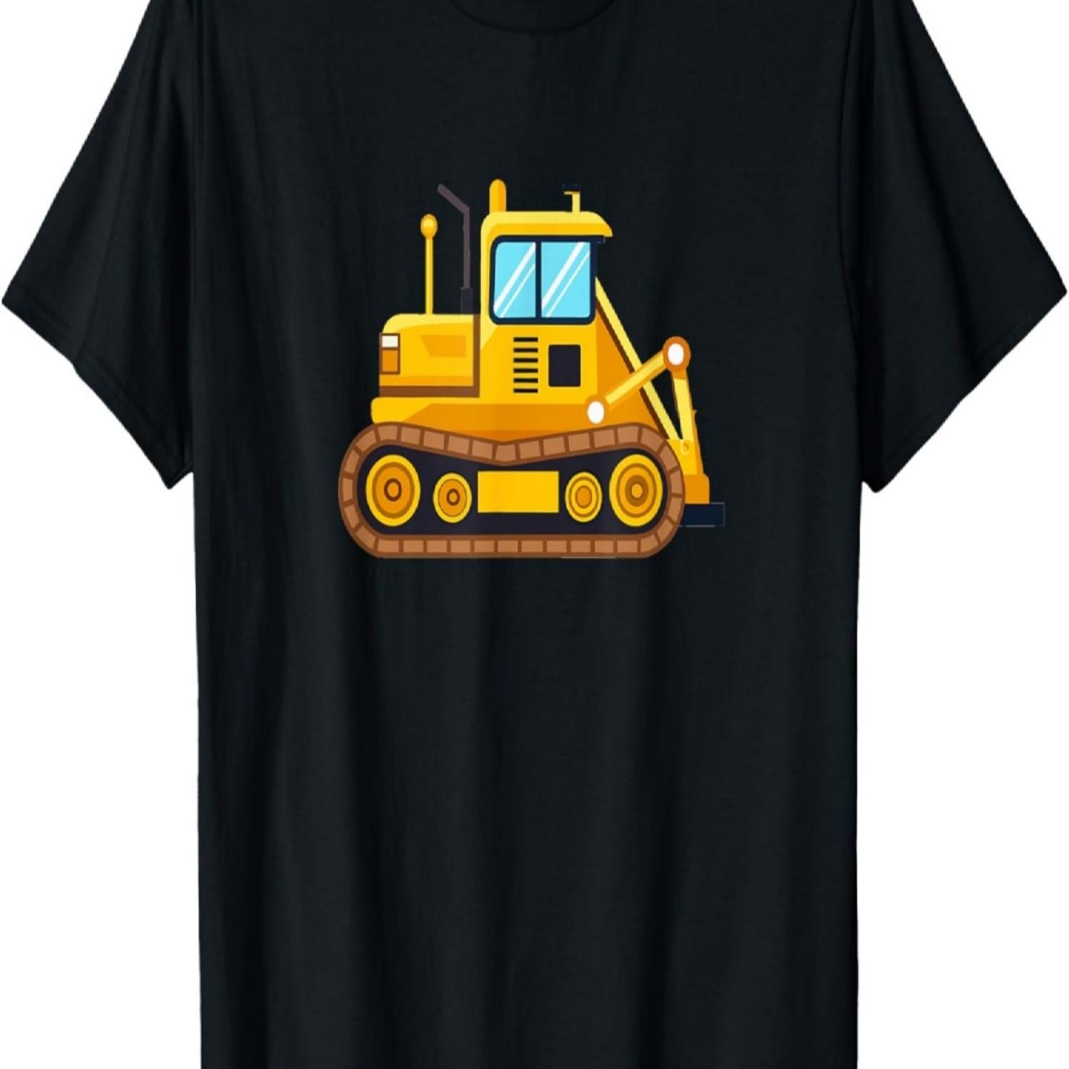 Digger T-Shirt Bulldozer Hoodie Motif Construction Worker Clothing T-Shirt S