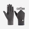 Men's Winter Windproof Cycling Gloves with Touchscreen Compatibility and Velvet Cuff