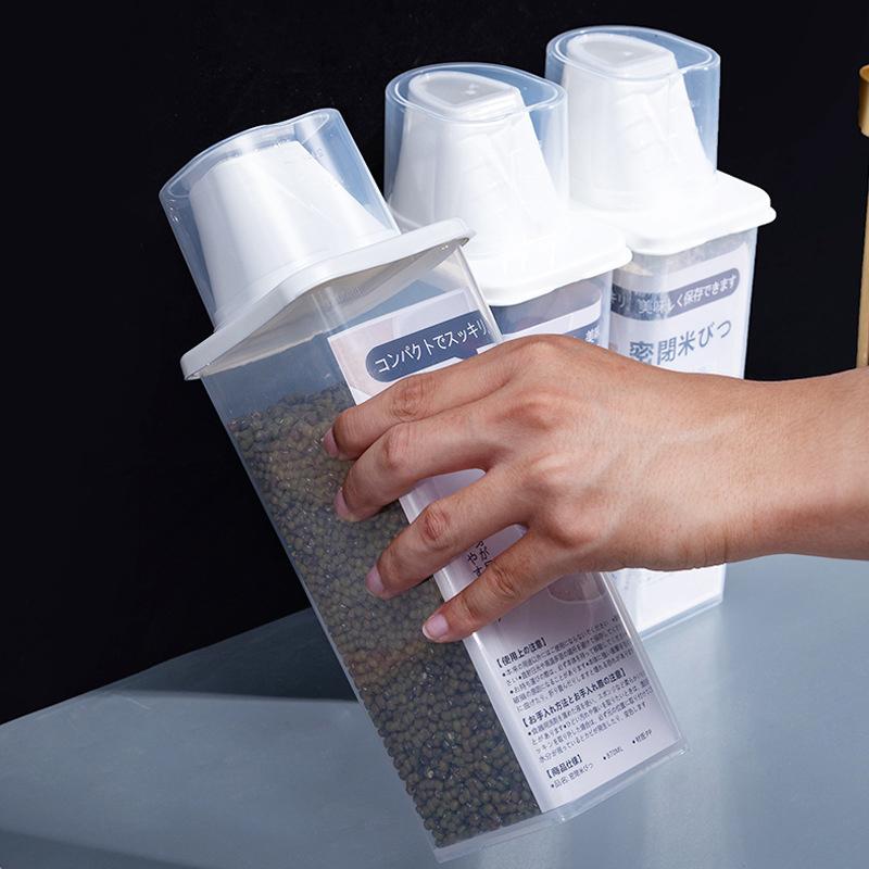 Küchen Lebensmittelbehälter Versiegelt Frischhaltebox Getreidebehälter Aufbewahrung Küchensortierung Reisaufbewahrungsbox Behälter Flaschen und Gläser