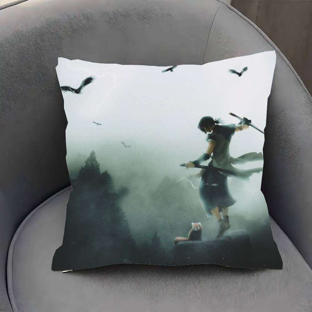 Stranja Sword Of The Stranger Anime Pillow Case Fashion Square Pillowcase Bedroom Sofa Room Ins Decoration Leisure 30x30CM(12x12In)