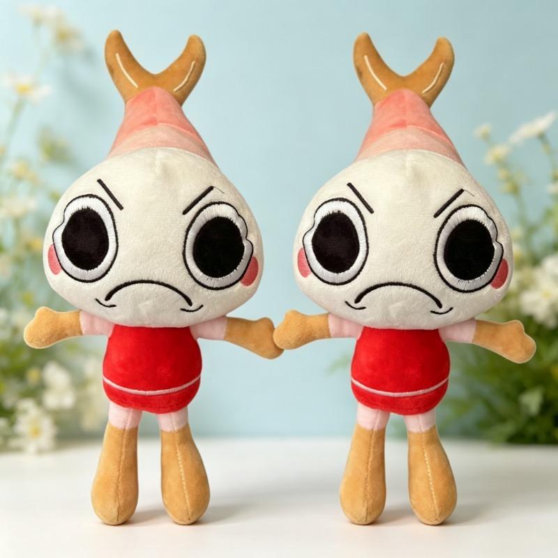 38Cm Cute Fish Tail Head Plush Doll Cartoon Soft Stuffed Toy Perfect For Birthday Holiday Gifts