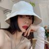 Korean Style Bowknot Slit Sun UV Protection Hat Summer Beach Outdoor Fisherman Cap Cute Girly Bucket Hat for Women Girls 2026