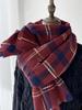 Women Autumn Winter Retro Knitted Scarf Headscarf Ladies Men Elegant Casual Plaid Scarve Mujer Male Wrap Shawl Unisex Korean New