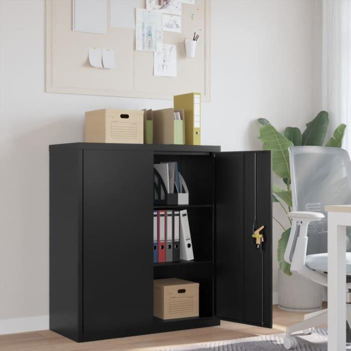 VidaXL Black Filing Cabinet 90x40x105 Cm Steel 339738