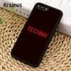 Krajews Love Techno Music Quotes Phone Case Cover For iPhone 17 Air 16 15 14 plus 12 13 pro max coque Fundas