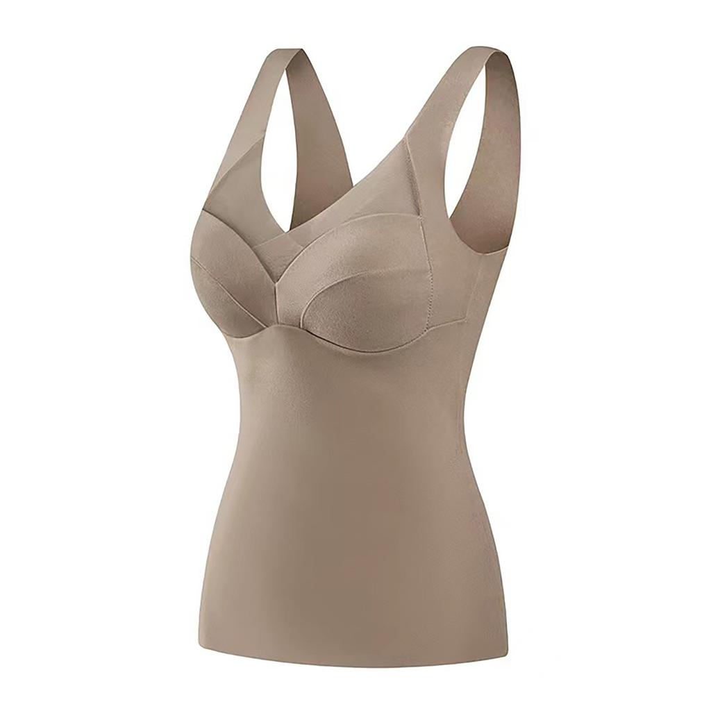 Mesh Women's Large Szie Thermal Underwear With Chest Pad Bottom Vest Bottom Underwear