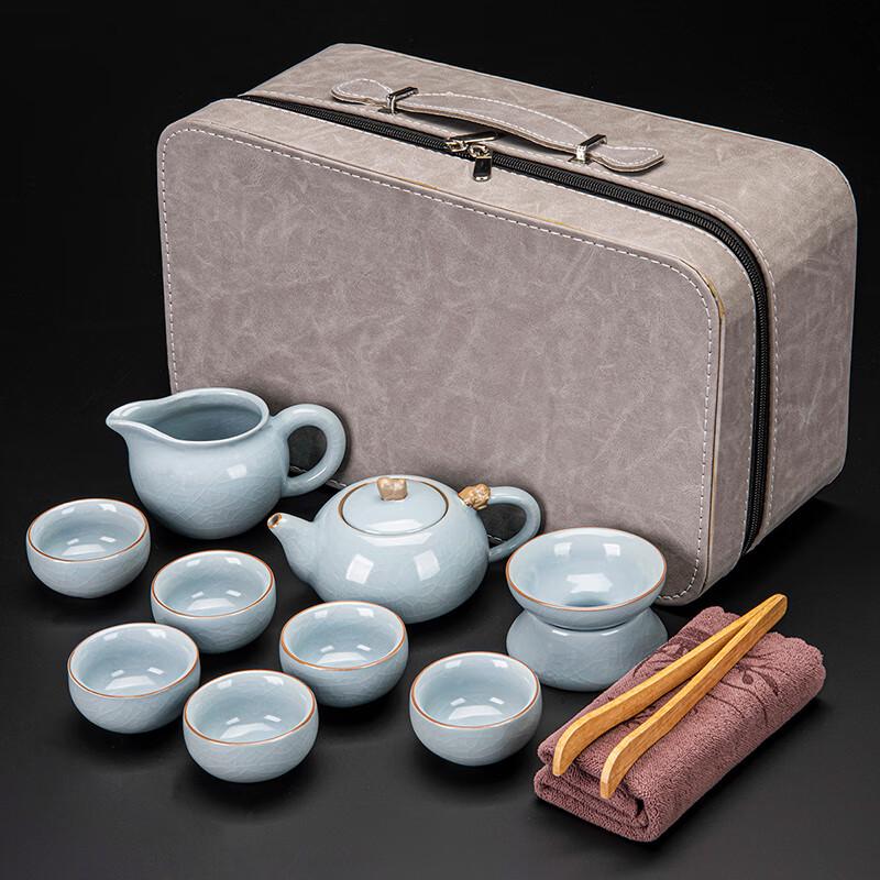Laino Ru Kiln Auspicious Teapot & 6-Cup Tea Set