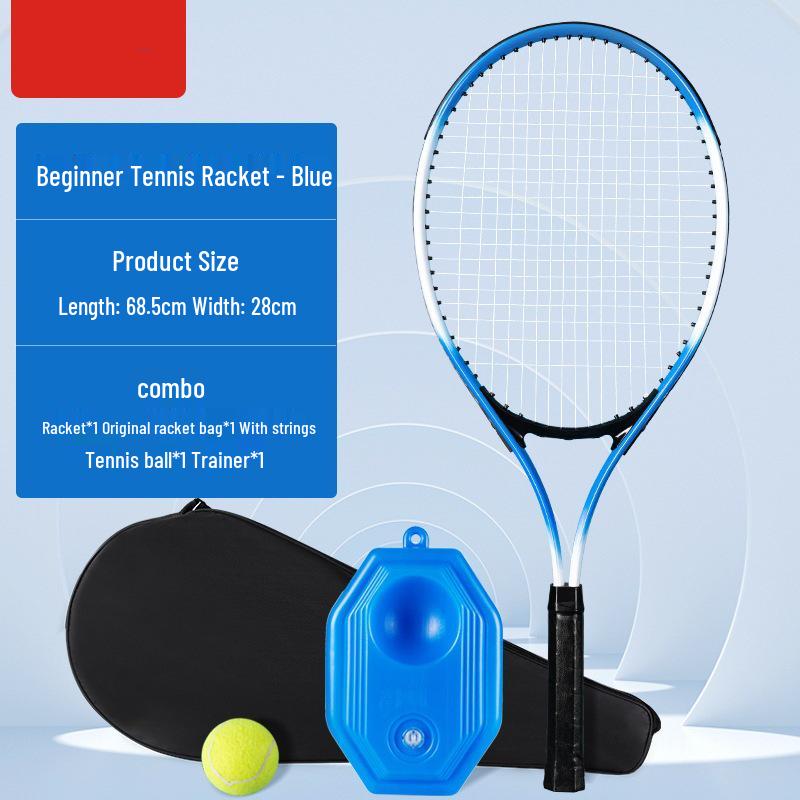 Tennis Trainer Racket Set: Adult & Kids Rebound Net Racket for Home Use
