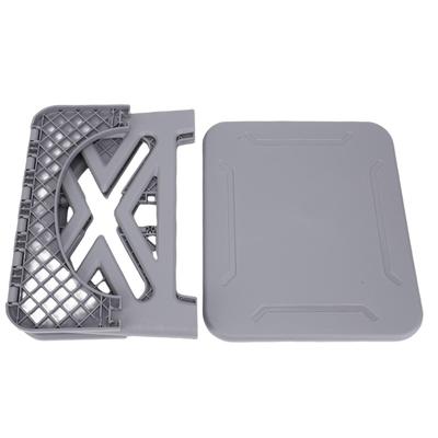 Przenośna toaleta kempingowa składana toaleta podróżna z pokrywą nośność 220,46 lbs na wędrówki na świeżym powietrzu