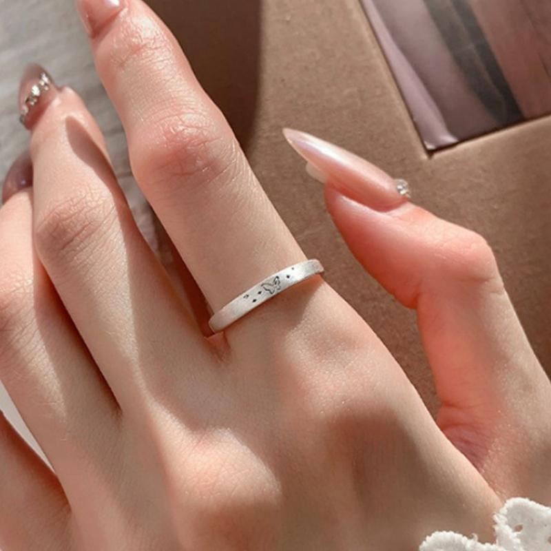 PANJBJ 925 Sterling Silver Golden Flower Rings For Women Drip Glaze Plant Irregular Adjustable Sweet Jewelry Gift Dropshipping