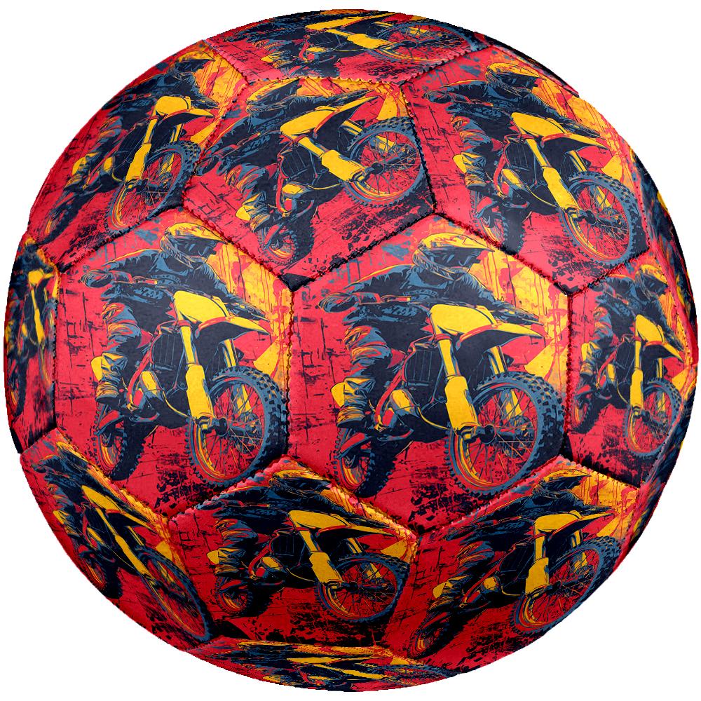 Off Road Motorcycles Theme Size 5 Soccer Ball, Suitable for Both Indoor and Outdoor Matches, a Gift Suitable for Everyone.