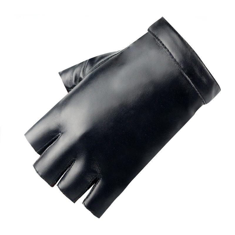 

Кожаные перчатки без пальцев Мужские и женские четырехсезонные для танцев Верховой езды Без пальцев Без пальцев Половина руки