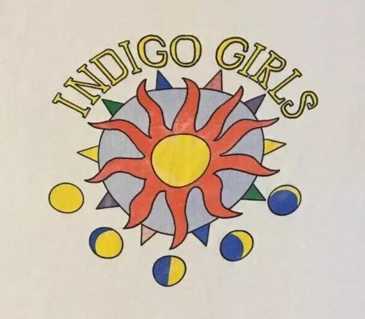 

Vtg 90s Indigo Girls Short Sleeve White All Size Shirt Unisex T-Shirt S