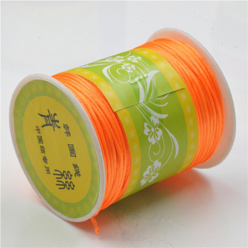 Line 7, Chinese Knot Silk Red Thread, Woven Bracelet Thread, 80 Meters Per Roll