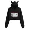 Darling in the Franxx Zero Two Cat Ear Cropped Hoodie - Women's Anime Style