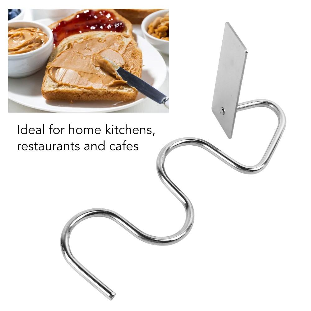 with Scraper Peanut Butter Stirrer Silver Butter Stirring Tool Nut Butter Mixer Breads Salads