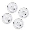 4 Pcs 8 Inch Golf Cart Hub Caps Chrome Plated Wheel Covers Rim Protector for EZ?GO Golf Cart